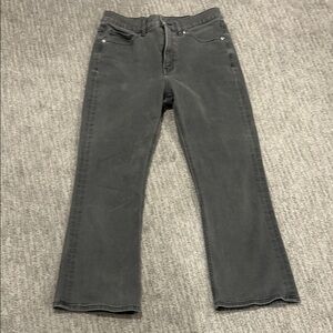 Express Dark Gray Flare Jeans